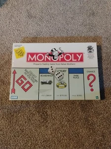 Vintage Hasbro 1999 Monopoly Board Game with Money Bag Winning Token Sealed New - Picture 1 of 4