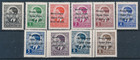 1941 MONTENEGRO  SOPRASTAMPATI 10 FRANCOBOLLI  MNH  F/2098