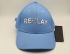 REPLAY Unisex Logo Blue Sport Baseball Cap 100% Cotton 