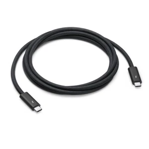 GENUINE APPLE THUNDERBOLT 4 PRO CABLE 1M BLACK USB-C MACBOOK IPAD A2803 - Picture 1 of 2