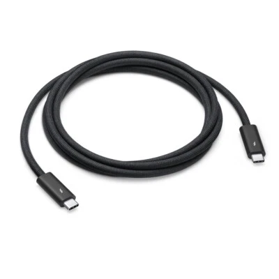 GENUINE APPLE THUNDERBOLT 4 PRO CABLE 1M BLACK USB-C MACBOOK IPAD A2804 - Image 1 of 2