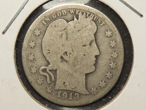 1913-D Barber Quarter, Good Cover