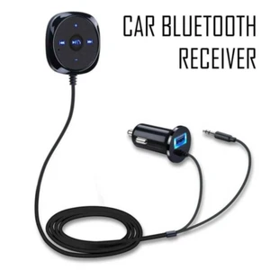 Bluetooth Audio Receiver Car MP3 Player AUX Adapter USB Charger FM Transmitter - Picture 1 of 8