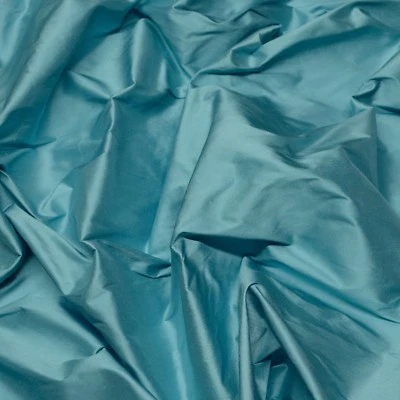Tela Shantung Carolina azul 100 % seda 54" de ancho, por yarda (SF-5082) Foto 1 de 4