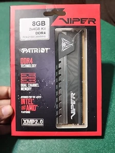 Patriot Viper 8 GB (2 x 4 GB) PC4-21300 (DDR4 SDRAM) kit di memoria (PVE48G266C6KGY) - Foto 1 di 2