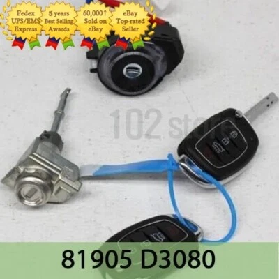 OEM 81905D3080 Key & Cylinder Set - Lock For Hyundai Tucson _No Tariffs In US - Image 1 of 2