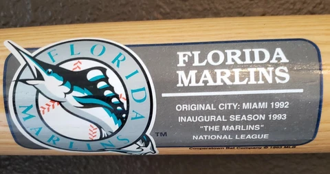 1994 Cooperstown Florida Marlins Bat. 2nd Year Cover
