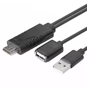 USB Female to HDMI-compatible Male 1080P HDTV TV Digital AV Adapter Cable NEW US - Picture 1 of 16