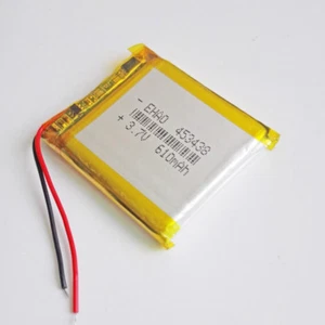 Celda de batería recargable Lipo 3,7V 610mAh para altavoz MP3 Mp4 banda inteligente 453438 - Imagen 1 de 4