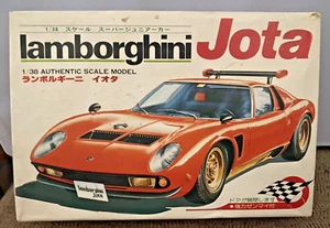 KAWAI 1/38, ENTEX 1/43 LAMBORGHINI JOTA VINTAGE MODEL KIT, #KT-100/9101J NEW MIB - Picture 1 of 5