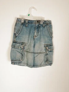 Old Navy Denim Cargo Shorts Youth Boys Size 8 - Picture 1 of 9