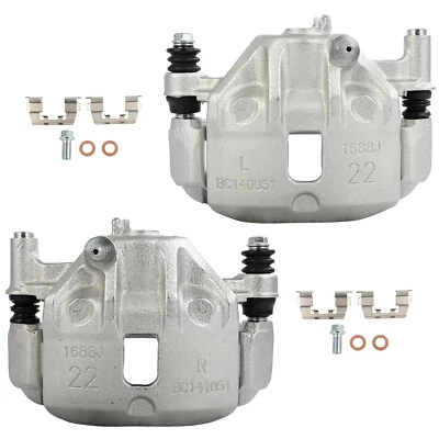 For 1993 1994 1995 Hyundai Scoupe Front Pair Brake Calipers w/ Bracket Foto 1 de 4