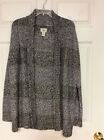 Levis Womens Sweater Size Medium Gray Cardigan Cotton Blend Soft  79