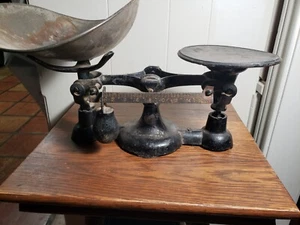 John CHATILLON & Sons NY, No 3 Antique Cast Iron SCALE - BLACK - Picture 1 of 12