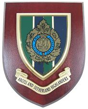 ARGYLL AND SUTHERLAND HIGHLANDERS CLASSIC HAND MADE IN UK REGIMENT MESS PLAQUE
