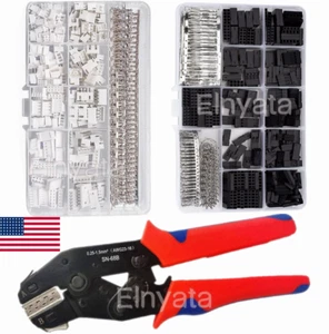 Kit de conector de cabezal de puente de cable Dupont de 2,54 mm 620/560 piezas y crimpado M/F - Imagen 1 de 12