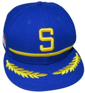 Seattle Mariners New Era 100th Anniversary Patch 59FIFTY Fitted Hat Cap Sz 8 💚 - Picture 1 of 9