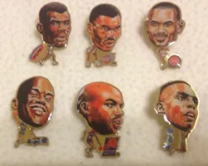 6 NBA Pinheads David Robinson, Shaq, Hardaway, Akeem, Barkley, Hill 1995-96 - Bild 1 von 4