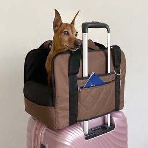 Small Pet Carrier Dog Travel Box Stylish Puppy Carry Bag Airline Approve