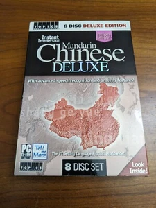 New Sealed Instant Immersion Mandarin Chinese Deluxe 8 Disc Set Listen & Learn  - Picture 1 of 4