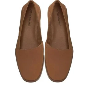 Lucky Brand Harping Womens Saddle Slip-On Leather Loafer Flat Shoe Size 8.5 NWOB - Picture 1 of 5