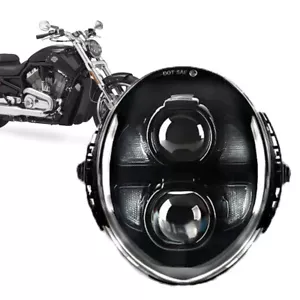 For Harley-Davidson V-Rod Muscle VRSCF 2009-2017 LED Headlight DRL Hi/Low Beam - Picture 1 of 17