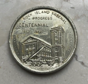 1962 Rock Islands Arsenal Progress Centennial Token - Bild 1 von 2
