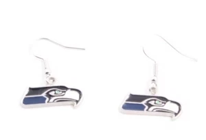 Seattle Seahawks Football Team Earrings Fan Decor Merch Jewelry Gift - Picture 1 of 1