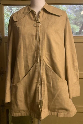 Chaqueta de lluvia Misty Harbor vintage tela killarney para mujer 14 estilo raro años 60 cremallera Foto 1 de 4