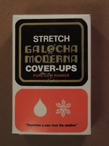 Stretch GALACHA MODERNA Cover-Ups Shoe Pure Gum Rubber OverShoe Boots - Large - Bild 1 von 3