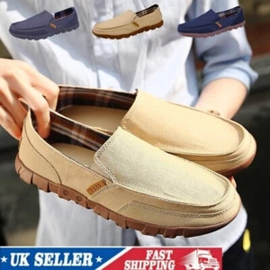 Loafers Men Driving Shoes Walking Moccasins Casual Shoes Flat Slip On Boat Shoes - Picture 1 of 27