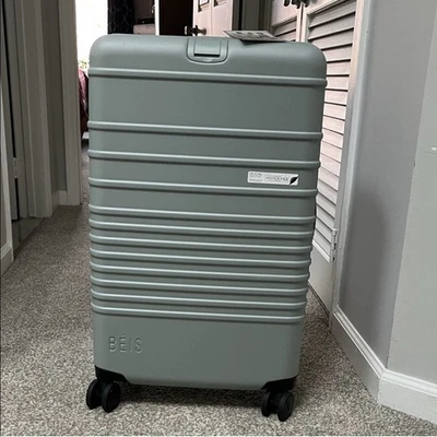NWT Beis Medium Check-in Roller Suitcase In Slate - Image 1 of 4