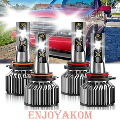 For Chevrolet C3500 1988-2000 LED Headlight Bulb High/Low Beam Light Kit 6500K - Image 1 of 4