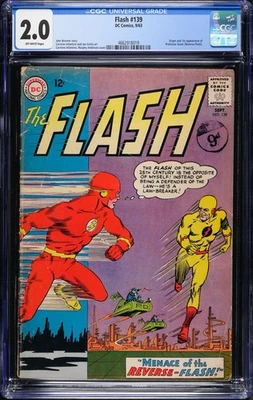 Flash #139 (1963) CGC 2.0 OFF-WHITE Pages Foto 1 de 2