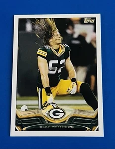 2013 Topps Clay Matthews Packers variación de foto sin tarjeta de casco #221; ¡escaso! - Imagen 1 de 2