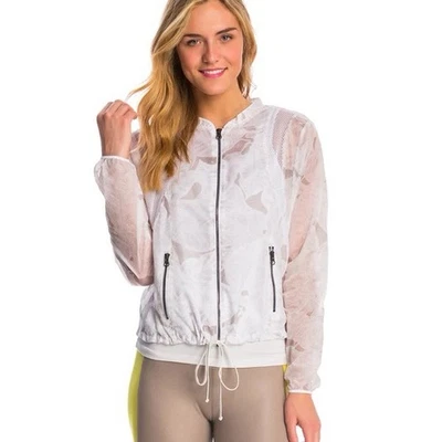 Chaqueta Alo Yoga Sunset After Yoga Blanca Gimnasio Activa Informal Mujer Pequeña Foto 1 de 4