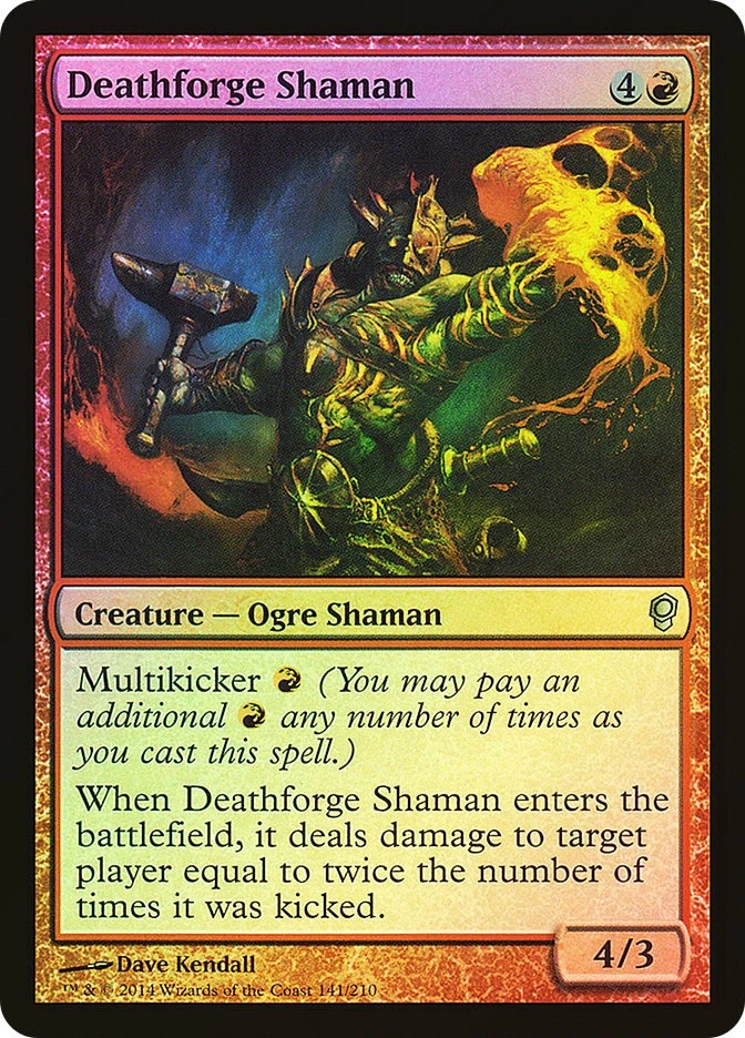 MTG FOIL Deathforge Shaman  - Conspiracy #141 - Image 1 of 1