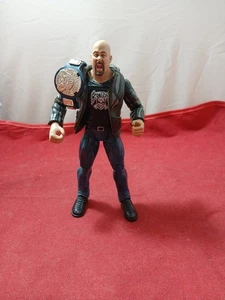 Stone Cold 1999 Jakks Pacific Titan Tron Live Series 3 Wrestling WWE TTL W/Title - Picture 1 of 2