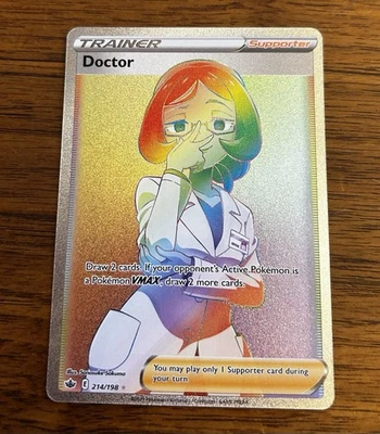 Pokémon TCG Doctor Chilling Reign 214/198 Secret Rare NM - Image 1 of 2