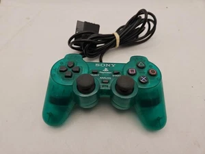 PlayStation 2 PS2 Official OEM Sony DualShock 2 Controller Green Tested Working - Picture 1 of 5