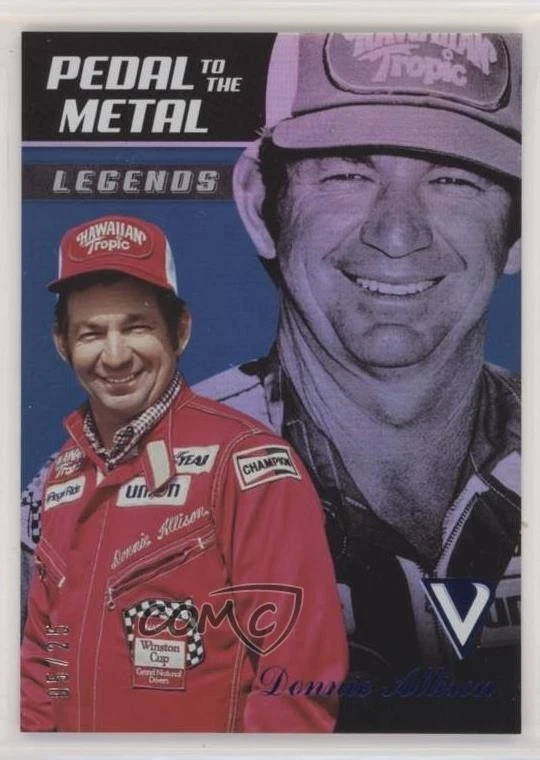 2018 Panini Victory Lane Pedal to the Metal Legends Blue /25 Donnie Allison HOF - Image 1 of 2