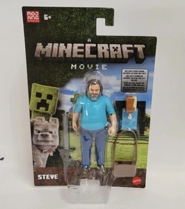 NEU VERSIEGELT - 2025 A Minecraft Movie Steve Jack Black 4in Figur mit Zubehör - Bild 1 von 4