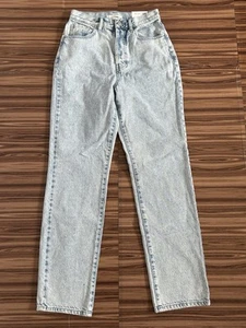 NWT Womens Pacsun Dad Jean Light Blue Distressed size 26  Button Fly - Picture 1 of 7
