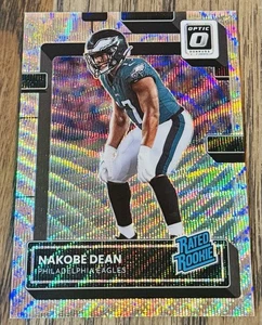 Panini Donruss Optic Rated Wave Prizm 2022/300 Nakobe Dean #274 Rookie RC - Imagen 1 de 2
