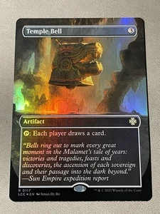 Temple Bell (Borderless) #117 (Foil) (NM) Lost Caverns of Ixalan LCC Magic MTG - Picture 1 of 2