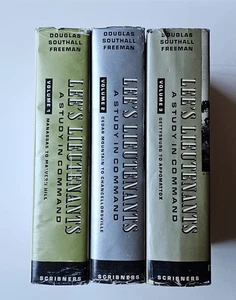 Lee's Lieutenants by Douglas Southall Freeman 3-vol set 1970 edition HC & DJ - Picture 1 of 18
