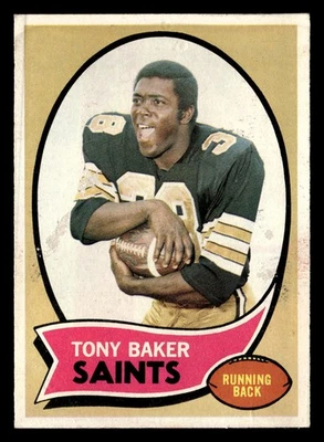 1970 Topps Tony Baker #243 FR New Orleans Saints Rookie - Image 1 of 2