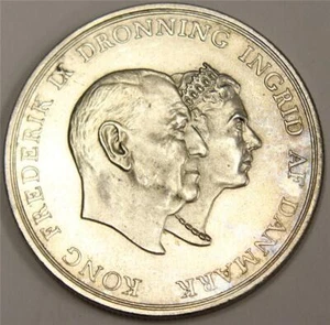1960 Denmark 5 Kroner Gem Uncirculated MS65 - Picture 1 of 2