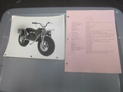 Vintage Rokon Original Dealer Sales Stock Photo & Specs Sheet Automatic Scout - Imagem 1 de 4