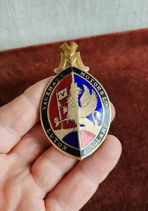 VINTAGE EMAILLE AUTO AUTO EMBLEM / ABZEICHEN # VAUXHALL MOTORS LUTON ENGLAND - Bild 1 von 5